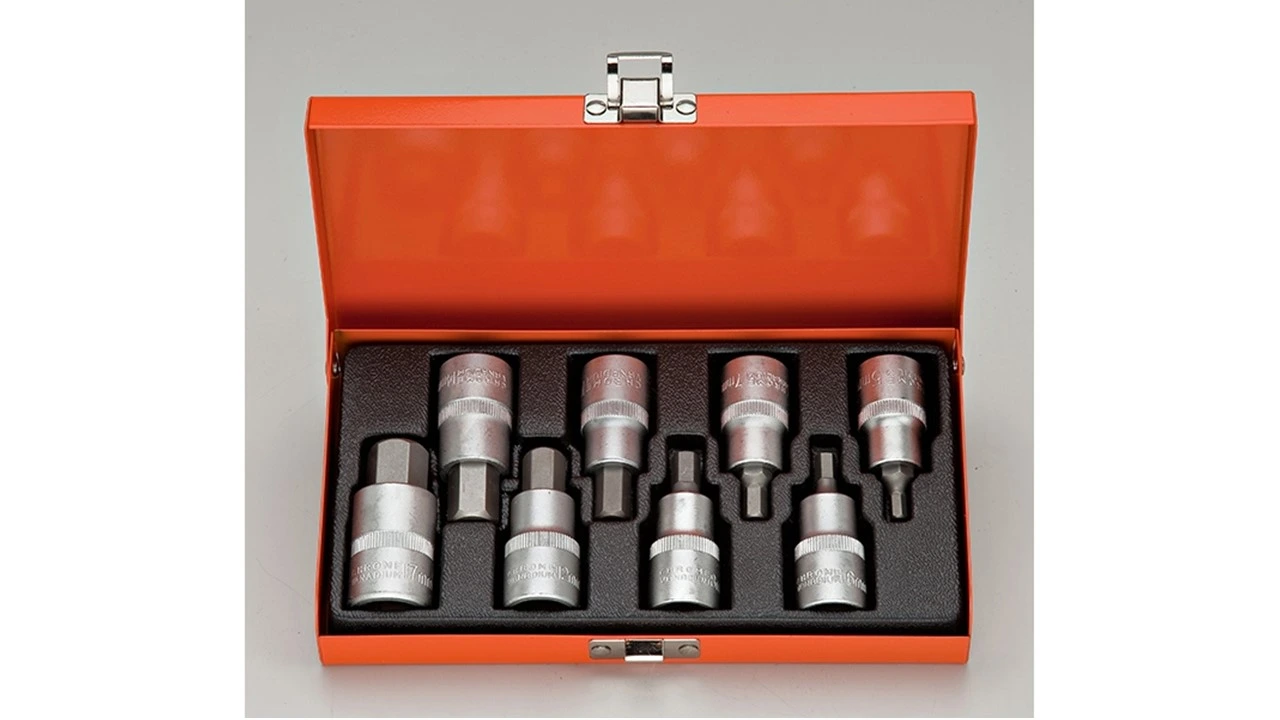 1/2"Dr. 8pcs Hex Bit Socket (KWS008-MB)